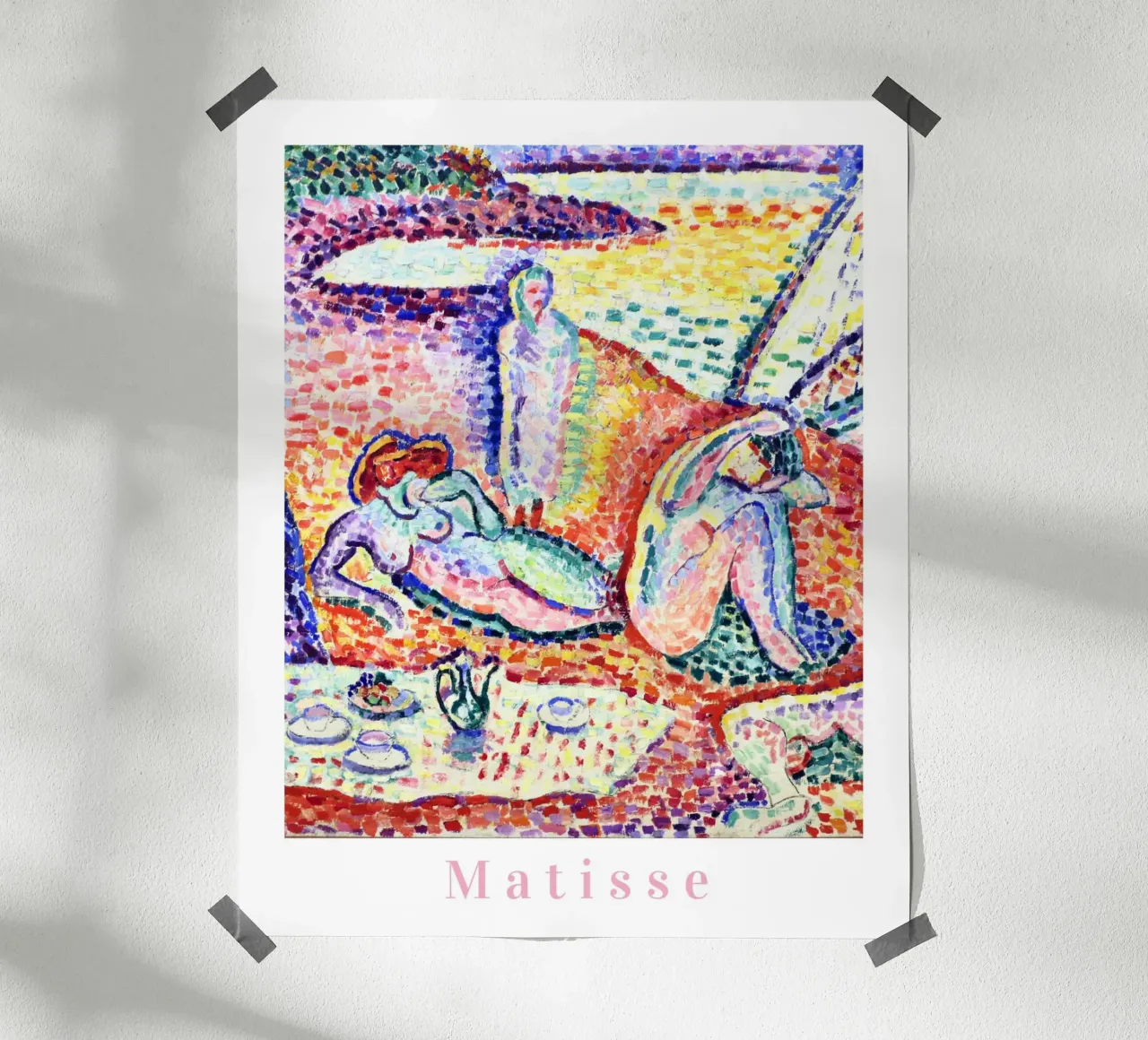 Matisse kunst, levendige kunstprints, abstracte kleurrijke muurkunst poster met kunststof frame van ArtHaus