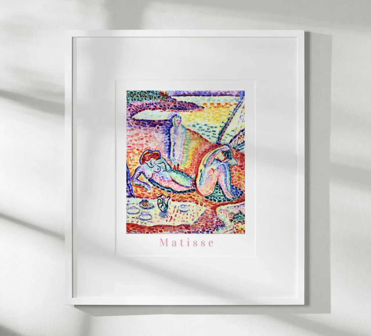 Matisse kunst, levendige kunstprints, abstracte kleurrijke muurkunst poster met kunststof frame van ArtHaus