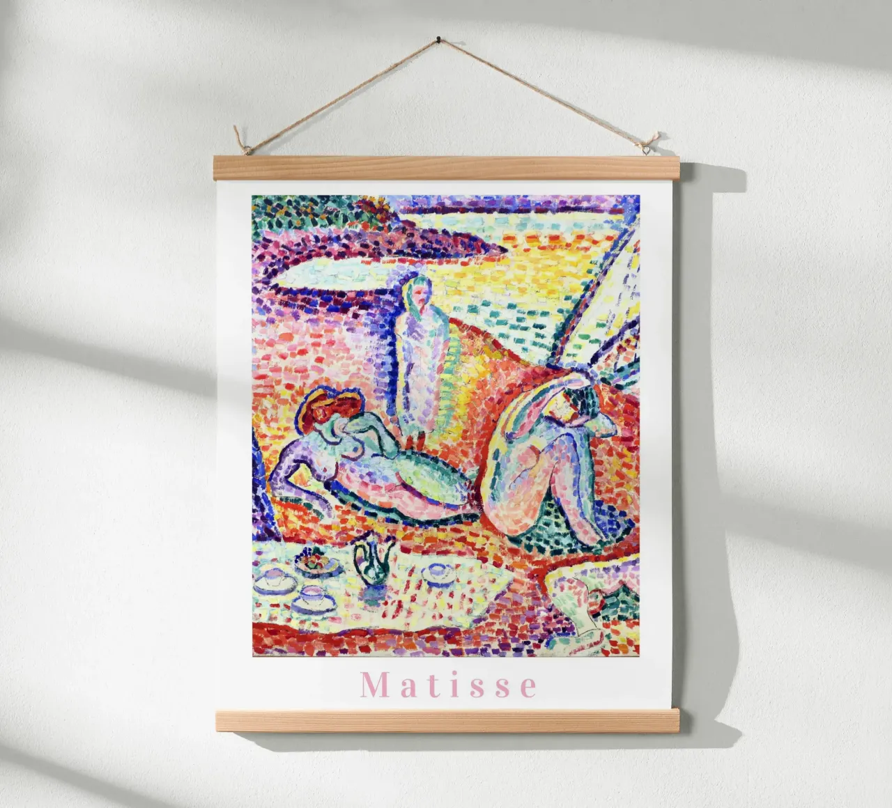 Matisse kunst, levendige kunstprints, abstracte kleurrijke muurkunst poster met kunststof frame van ArtHaus