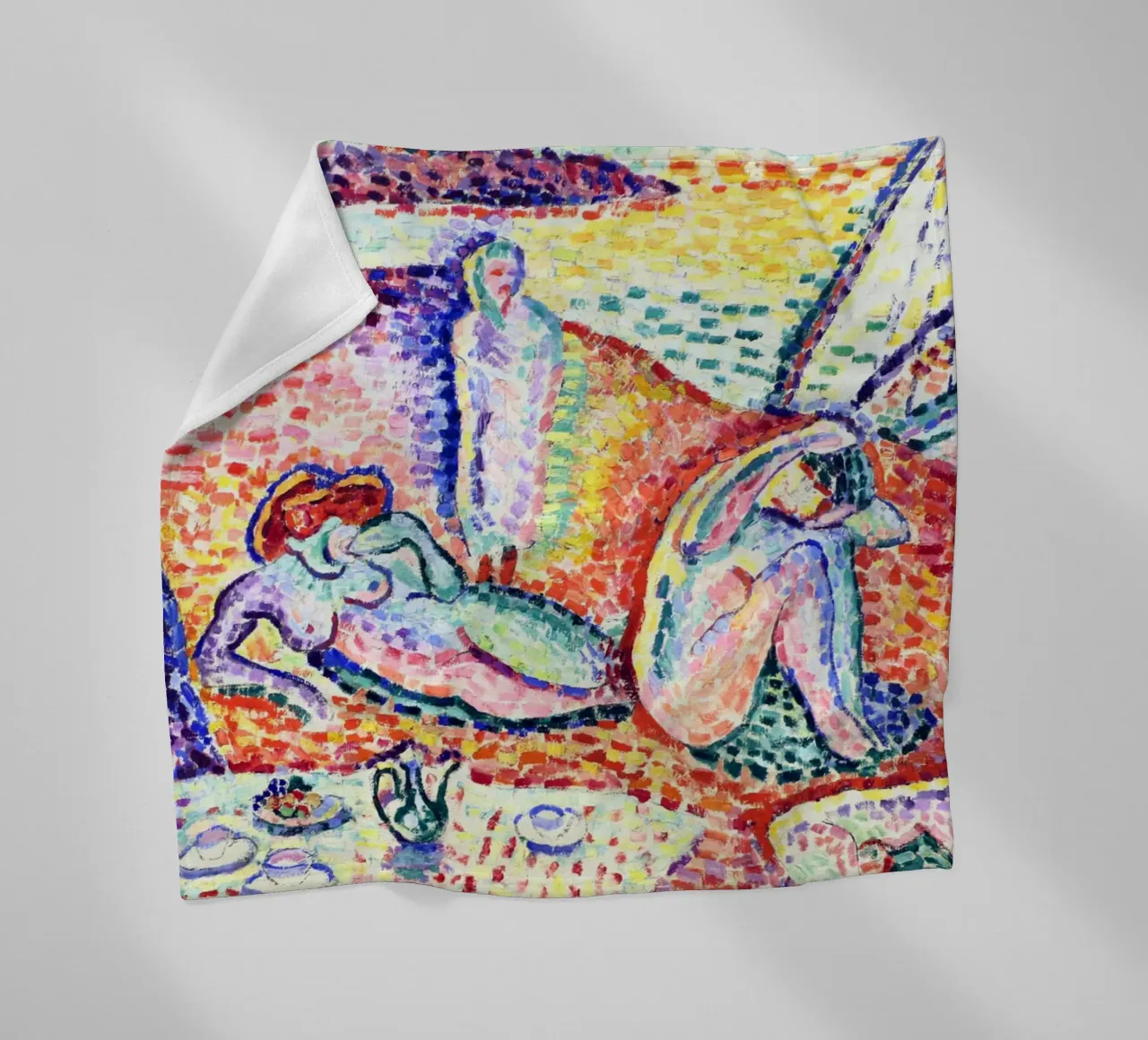Arte Matisse, stampe d'arte vivaci, arte astratta colorata da parete coperta in pile da ArtHaus