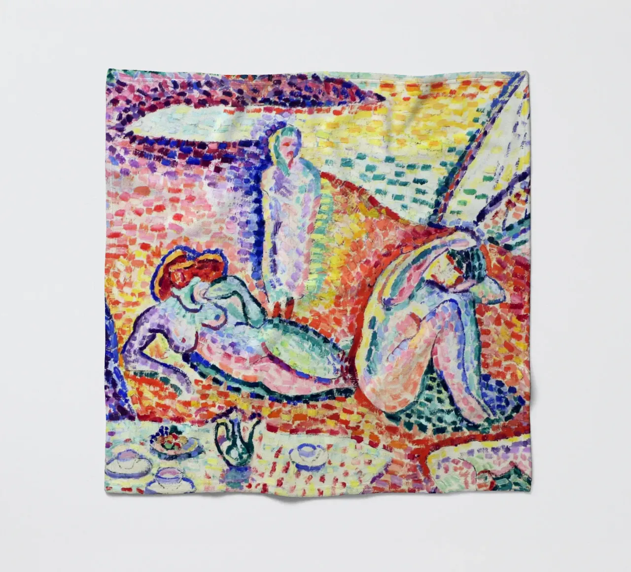 Arte Matisse, stampe d'arte vivaci, arte astratta colorata da parete coperta in pile da ArtHaus