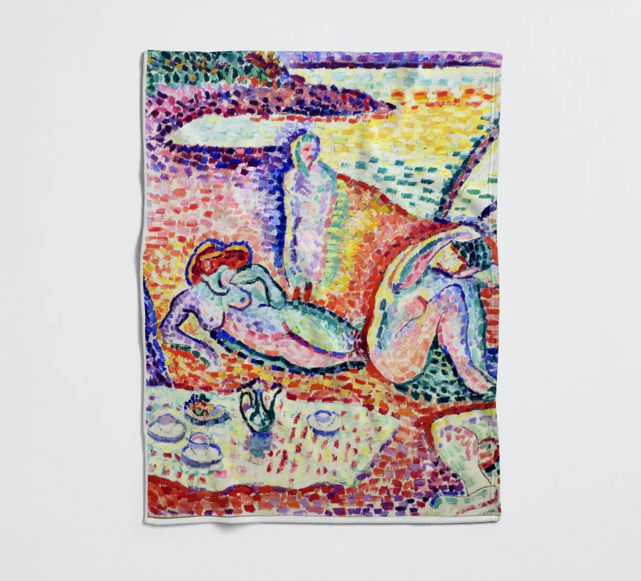 Arte Matisse, stampe d'arte vivaci, arte astratta colorata da parete coperta in pile da ArtHaus
