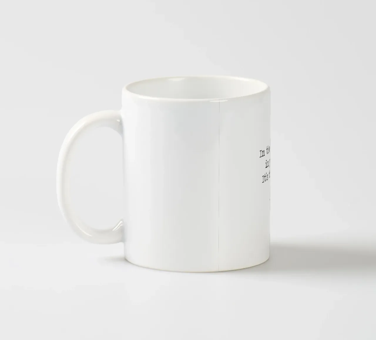 Its not the years in your life that count life in your years ceramic mug by Summer Soul Co. - Quotes