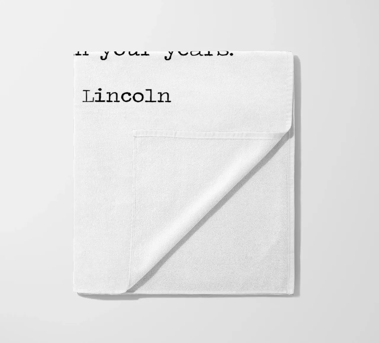 Its not the years in your life that count life in your years beach towel by Summer Soul Co. - Quotes