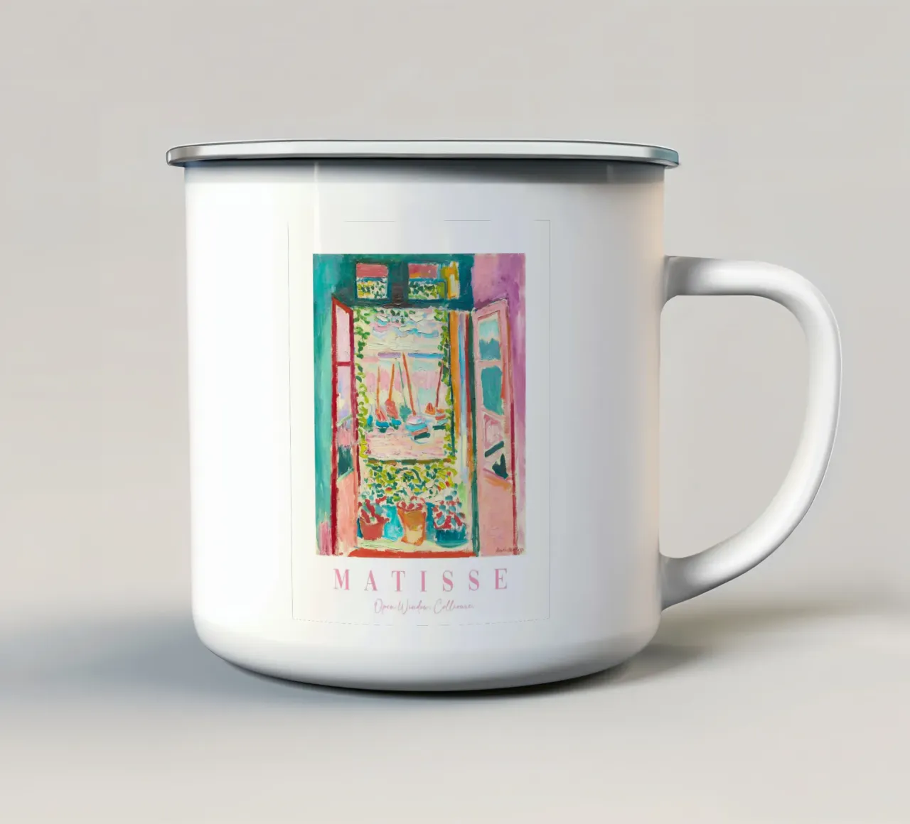 Henri Matisse Prints, Colorful Abstract Prints, Vibrant Art tazza in smalto da ArtHaus