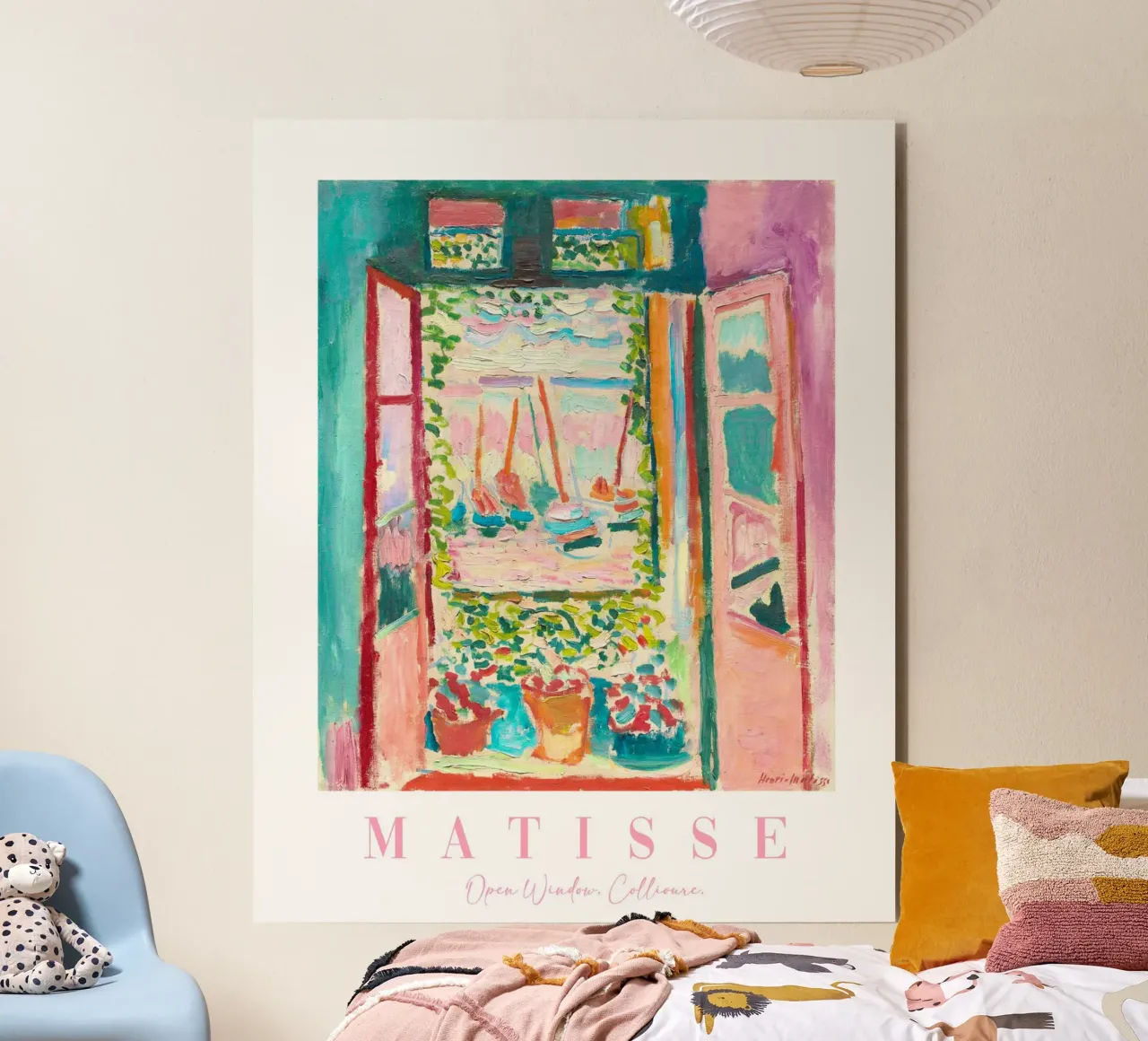 Henri Matisse Prints, Colorful Abstract Prints, Vibrant Art alluminio dibond da ArtHaus