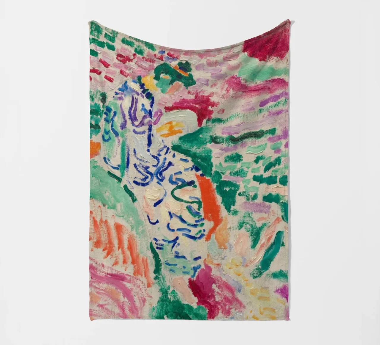Henri Matisse Lebendige Kunstdrucke, farbenfrohe abstrakte Kunst Fleecedecke von ArtHaus