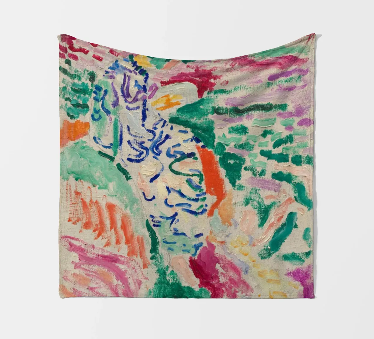 Henri Matisse Lebendige Kunstdrucke, farbenfrohe abstrakte Kunst Fleecedecke von ArtHaus