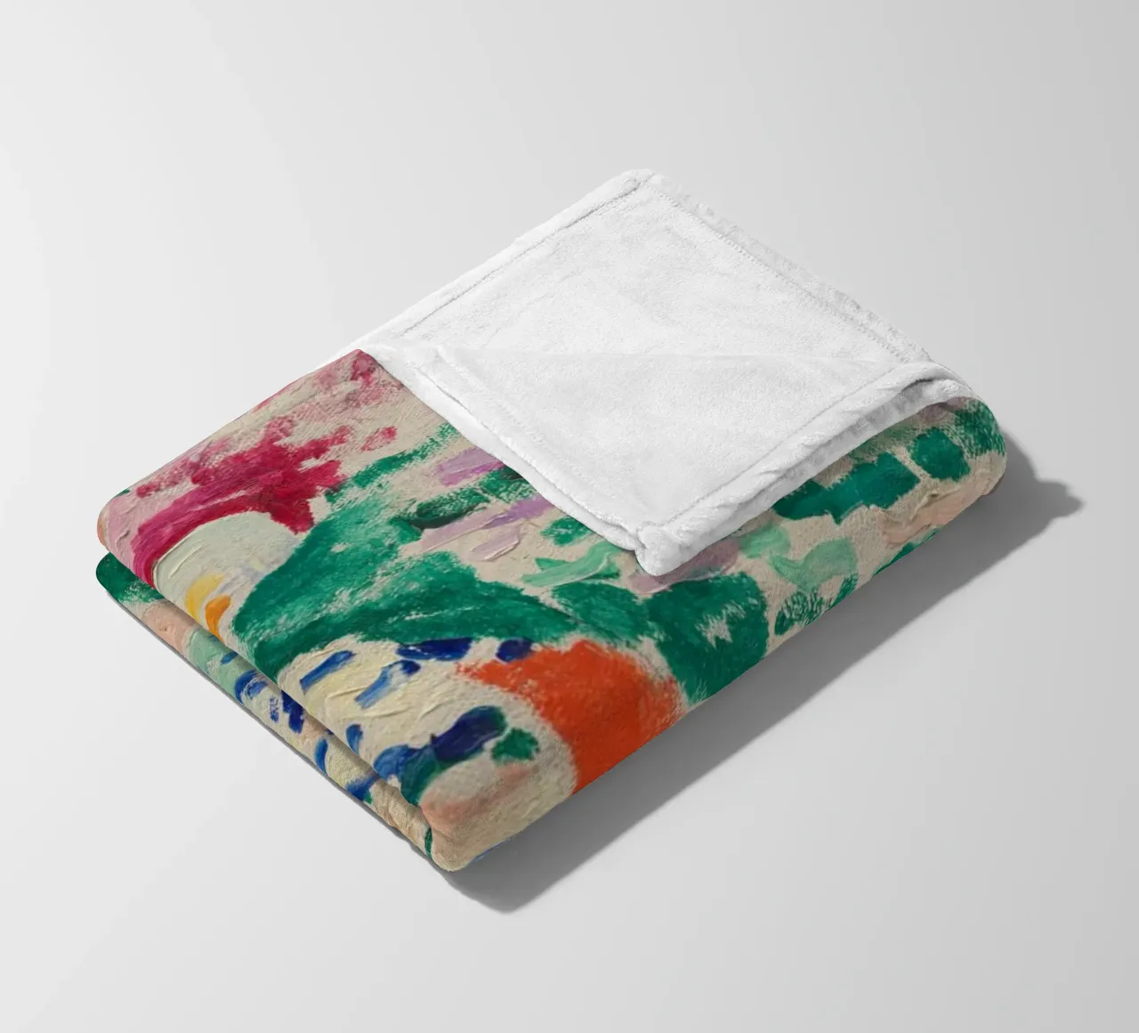 Henri Matisse Lebendige Kunstdrucke, farbenfrohe abstrakte Kunst Fleecedecke von ArtHaus