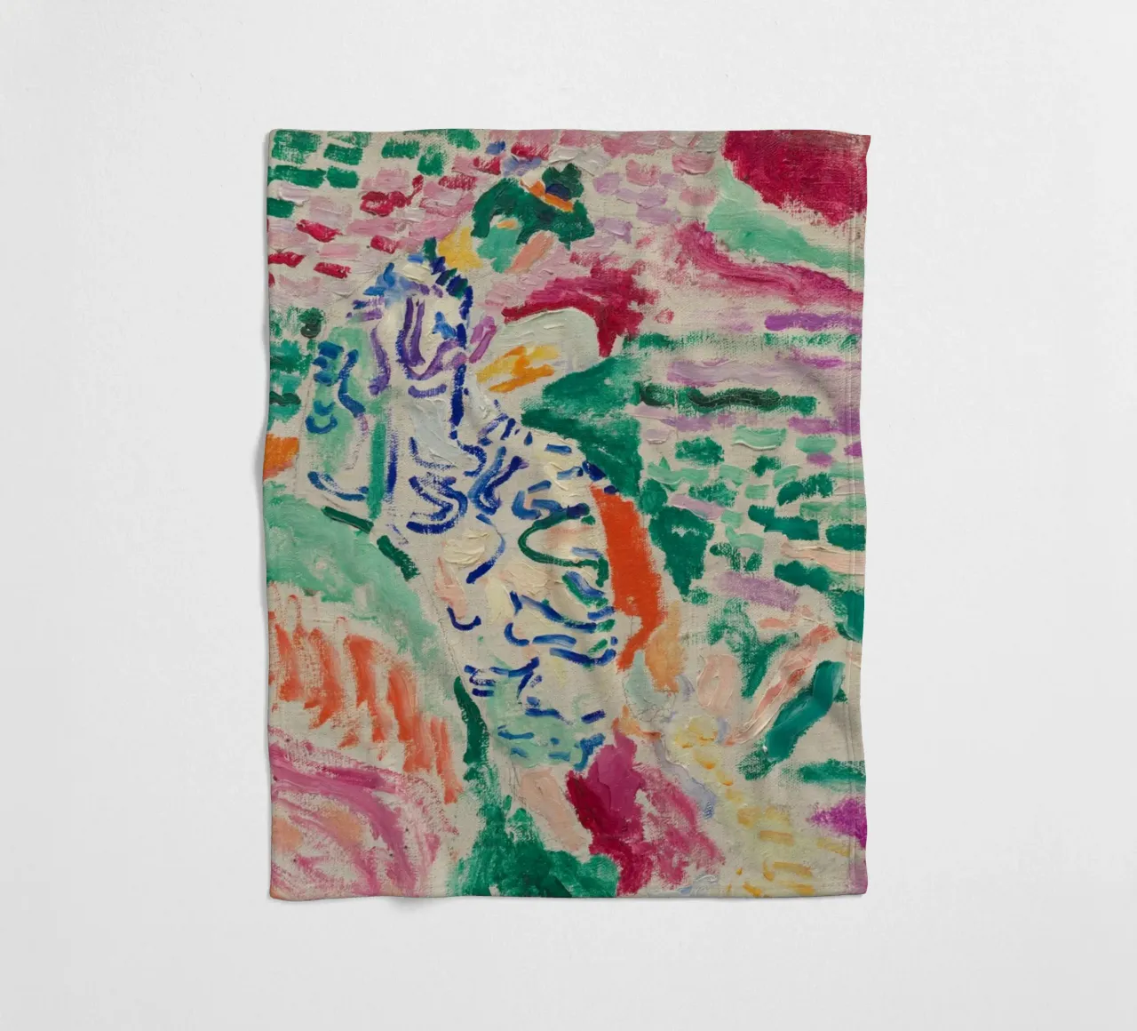 Henri Matisse Lebendige Kunstdrucke, farbenfrohe abstrakte Kunst Fleecedecke von ArtHaus