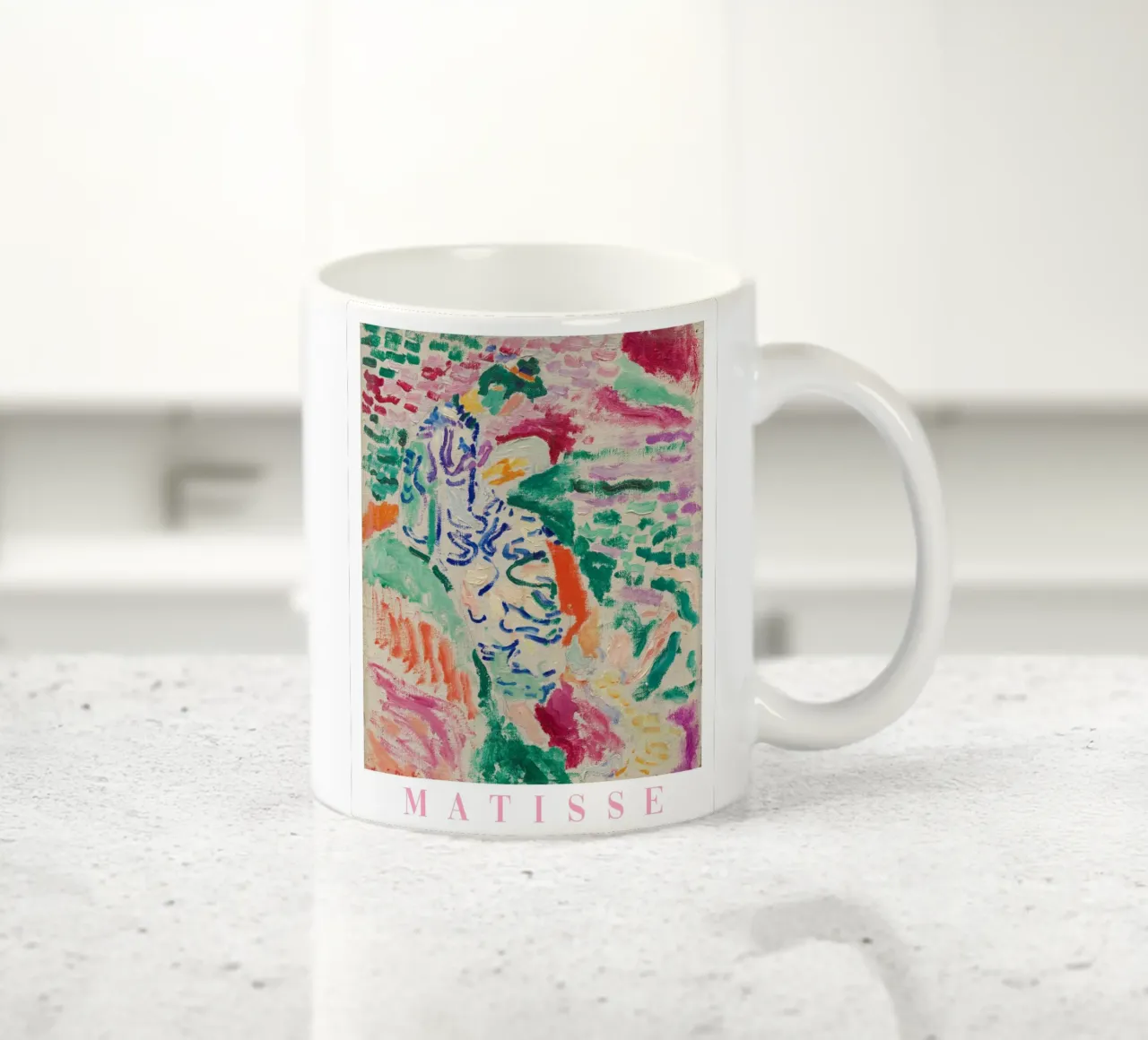 Henri Matisse Levendige Kunstdrukken, Kleurrijke Abstracte Kunst keramische mok van ArtHaus