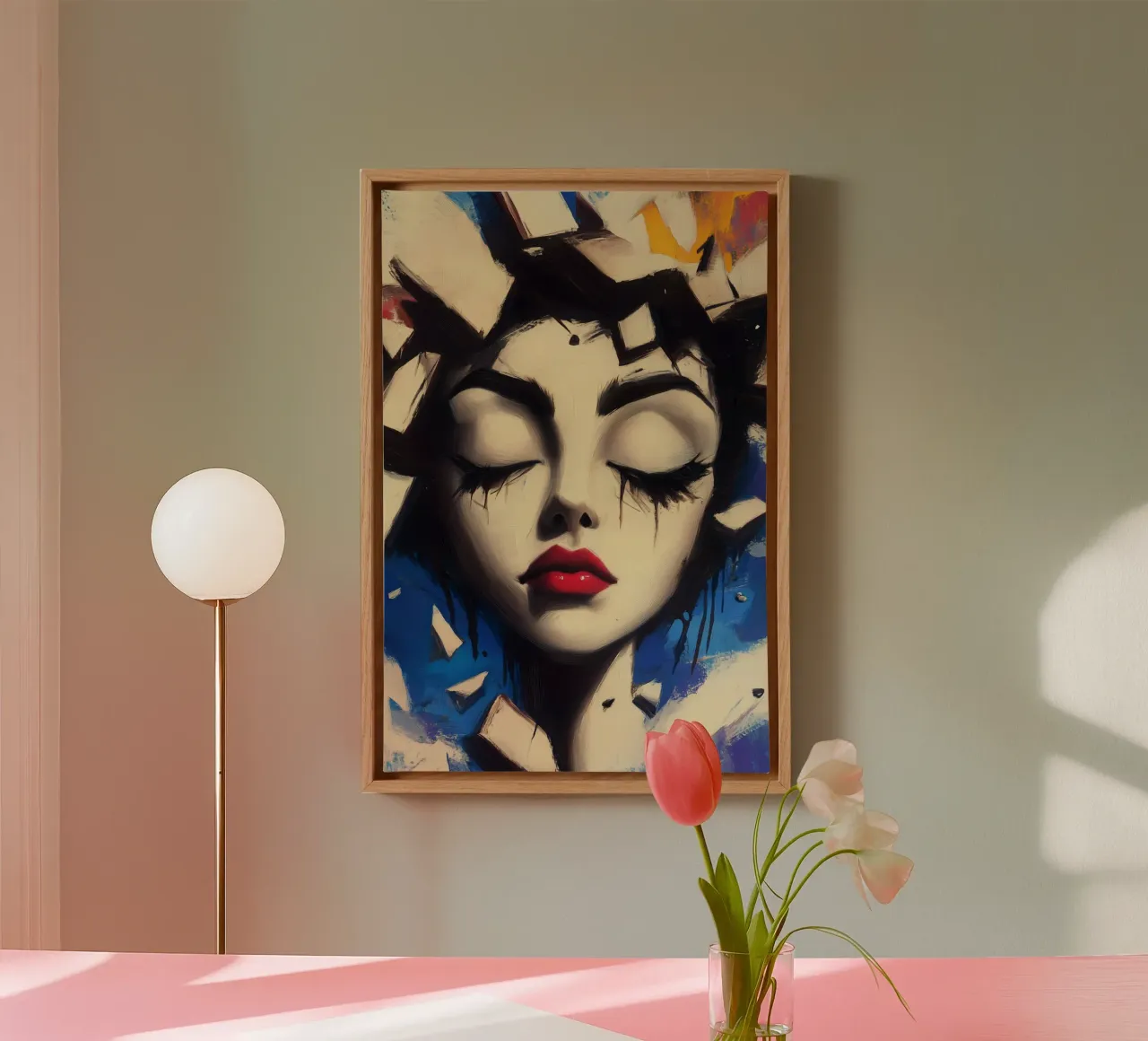 Broken illusions - The art of decay canvas with Floater frame by melipo-art