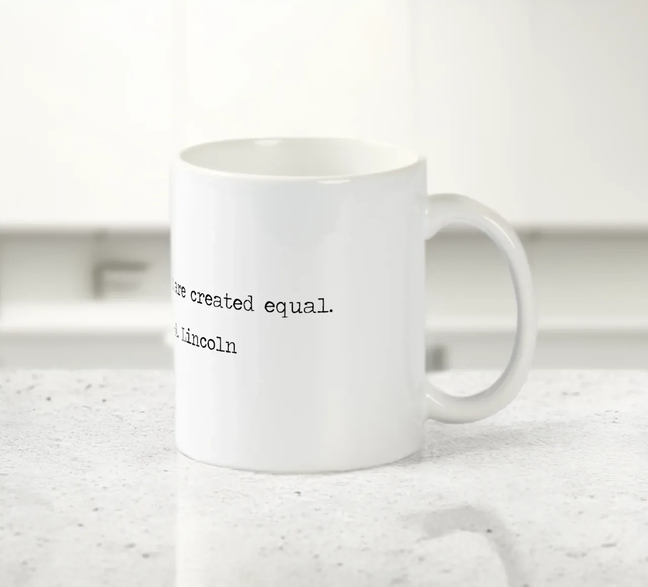 Tutti gli uomini sono creati uguali - Citazione di Abraham Lincoln tazza in ceramica da Summer Soul Co. - Quotes