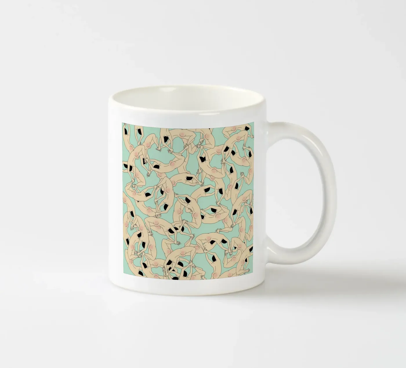 Chain ceramic mug by Ruei