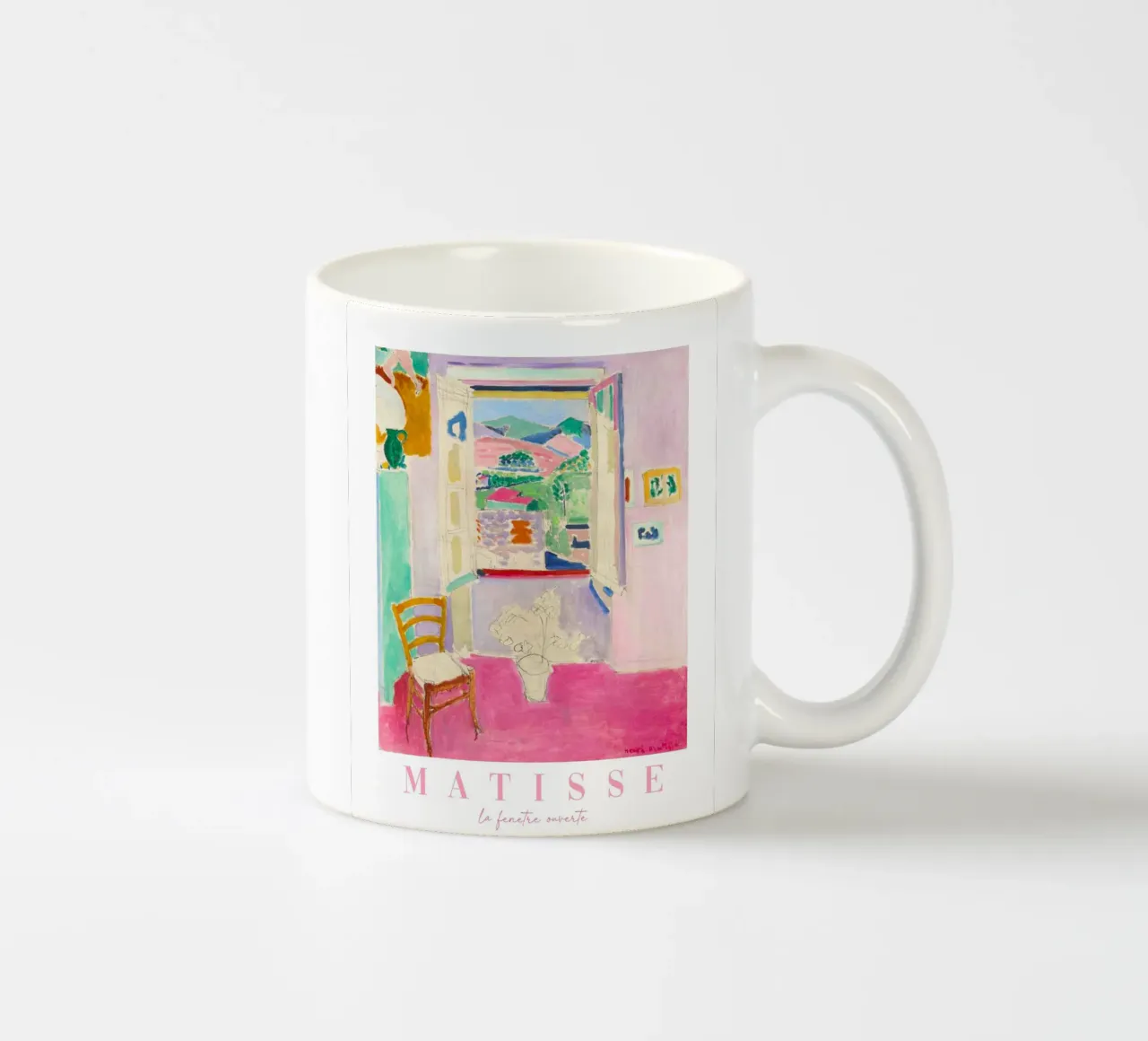 Matisse Zeitgenössische Kunst, Lebendige Kunstdrucke, Abstraktes Dekor Keramik Tasse von ArtHaus