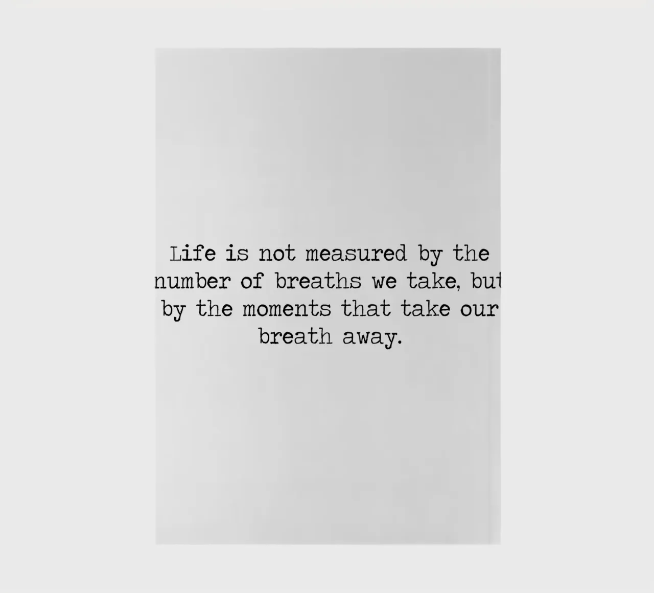 "The moments that take our breath away" famous quote notebook by Summer Soul Co. - Quotes