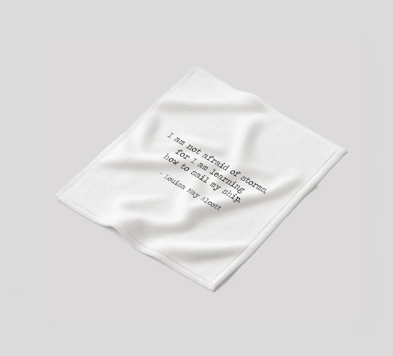 Non temere le tempeste, imparare a vendere la mia nave -L Alcott coperta in pile da Summer Soul Co. - Quotes