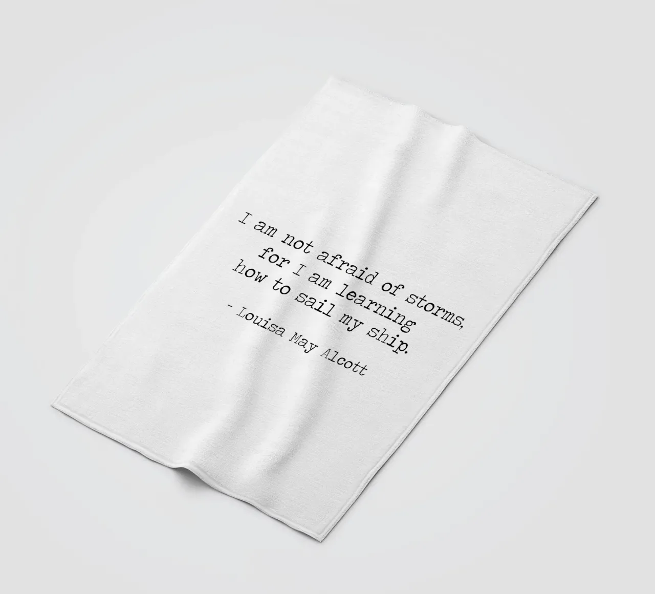 Non temere le tempeste, imparare a vendere la mia nave -L Alcott coperta in pile da Summer Soul Co. - Quotes