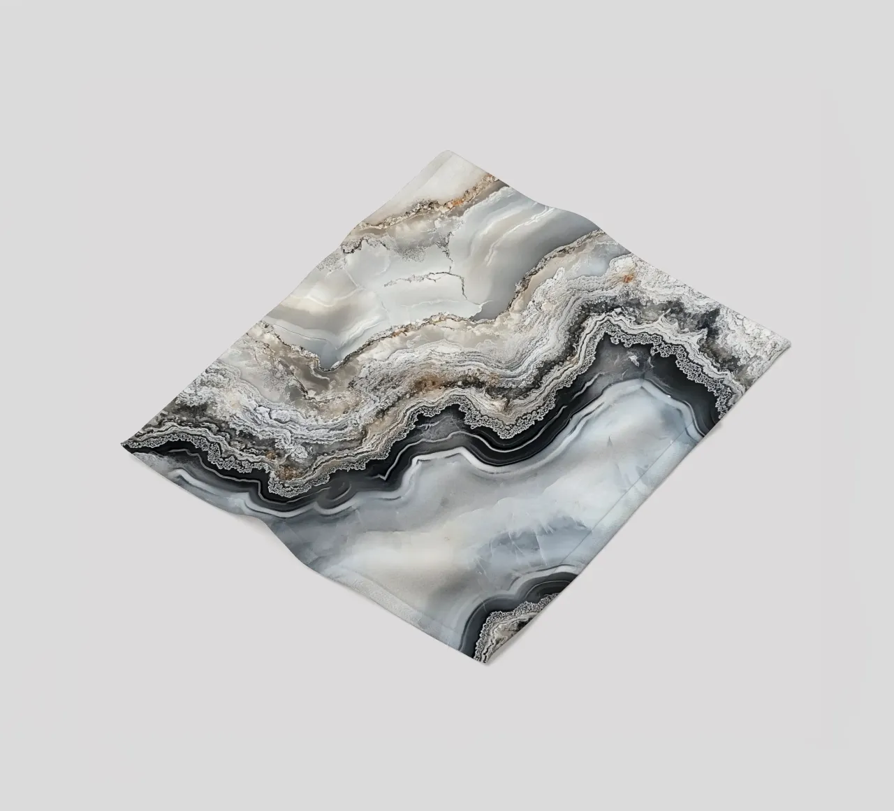 Elegant mineral patterns fleece blanket by Carinaprint