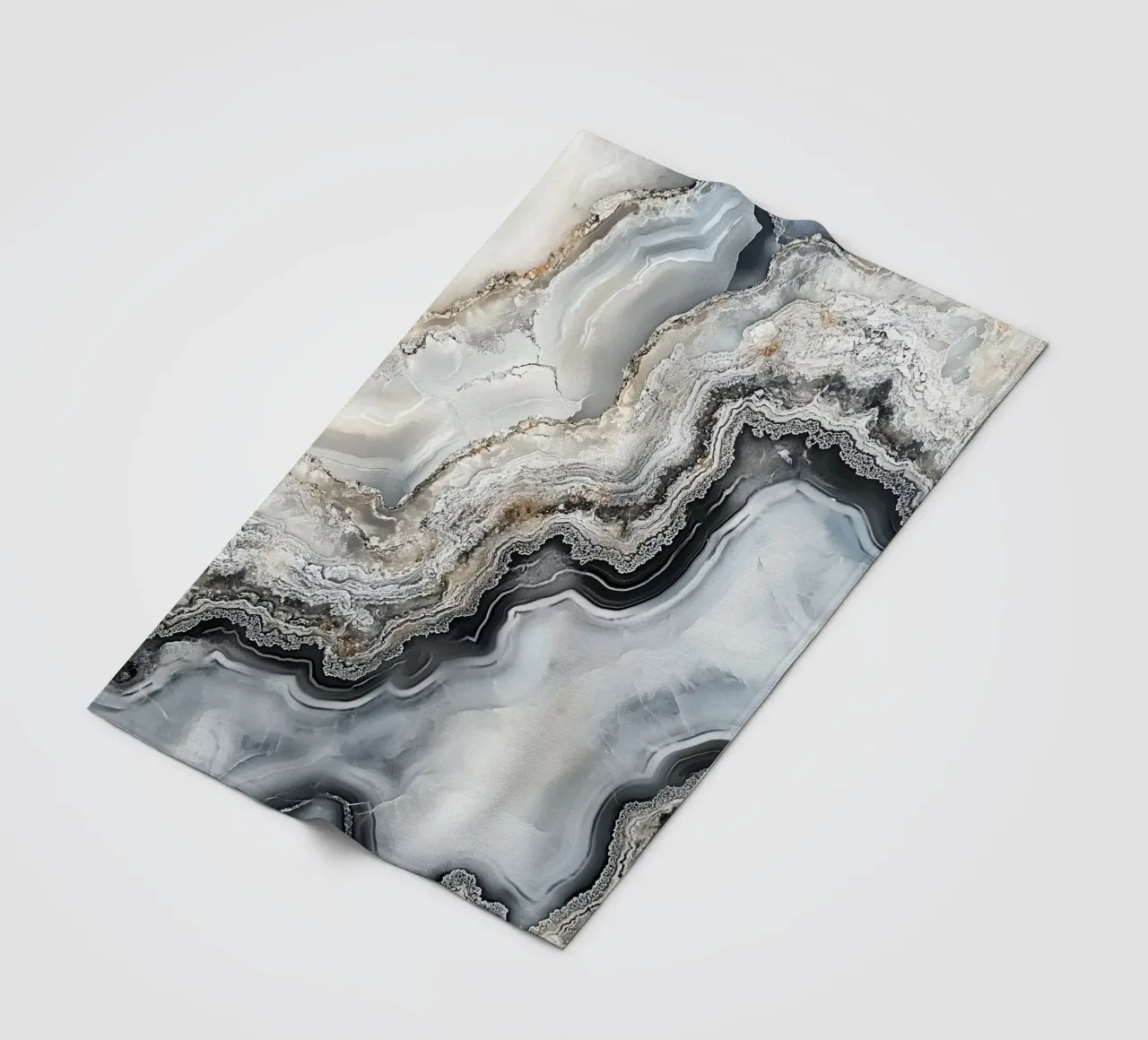 Elegant mineral patterns fleece blanket by Carinaprint