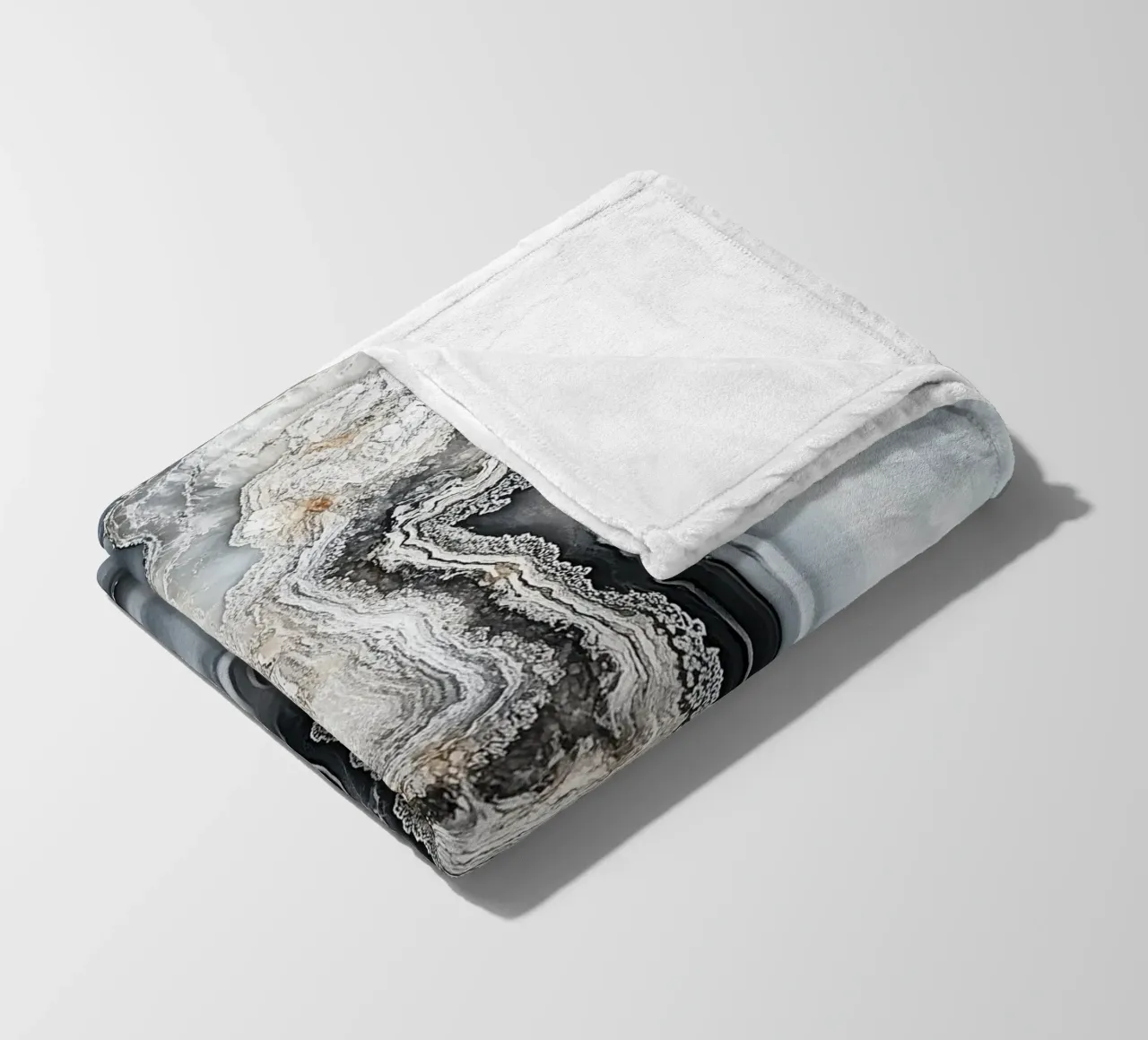 Elegant mineral patterns fleece blanket by Carinaprint