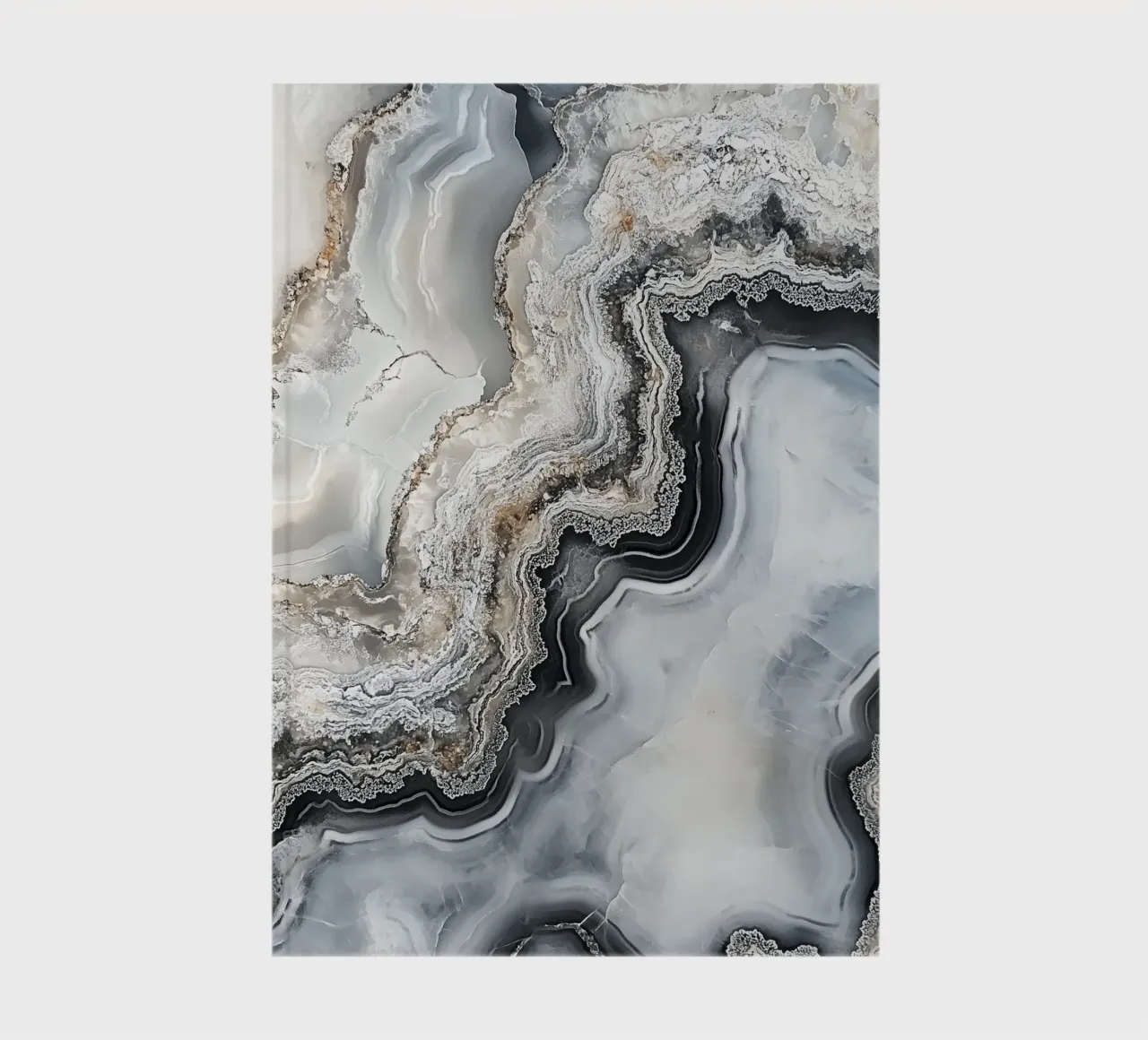 Elegant mineral patterns notebook by Carinaprint