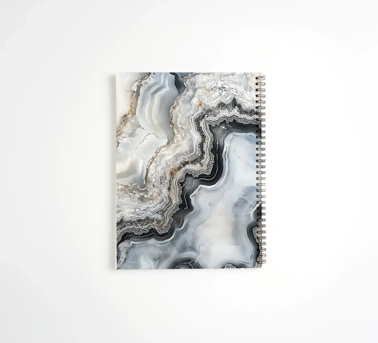 Elegant mineral patterns spiral notebook by Carinaprint