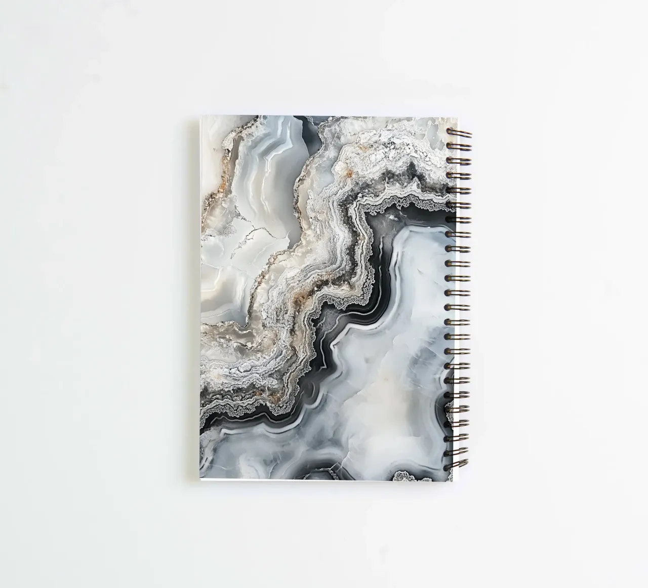 Elegant mineral patterns spiral notebook by Carinaprint