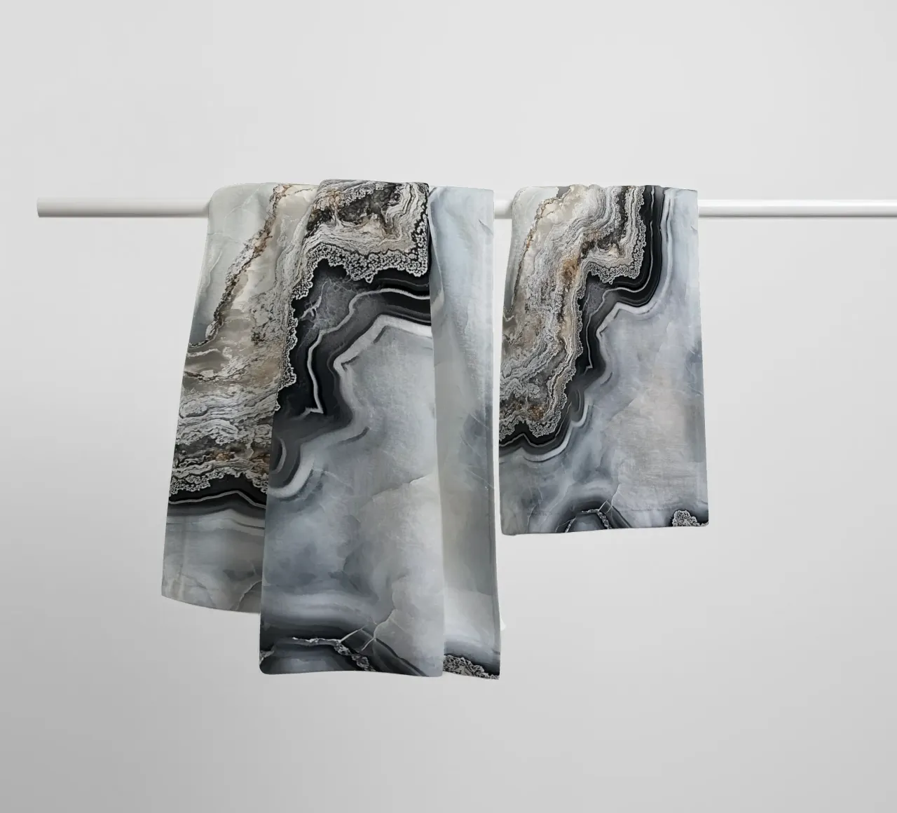 Elegant mineral patterns towel by Carinaprint