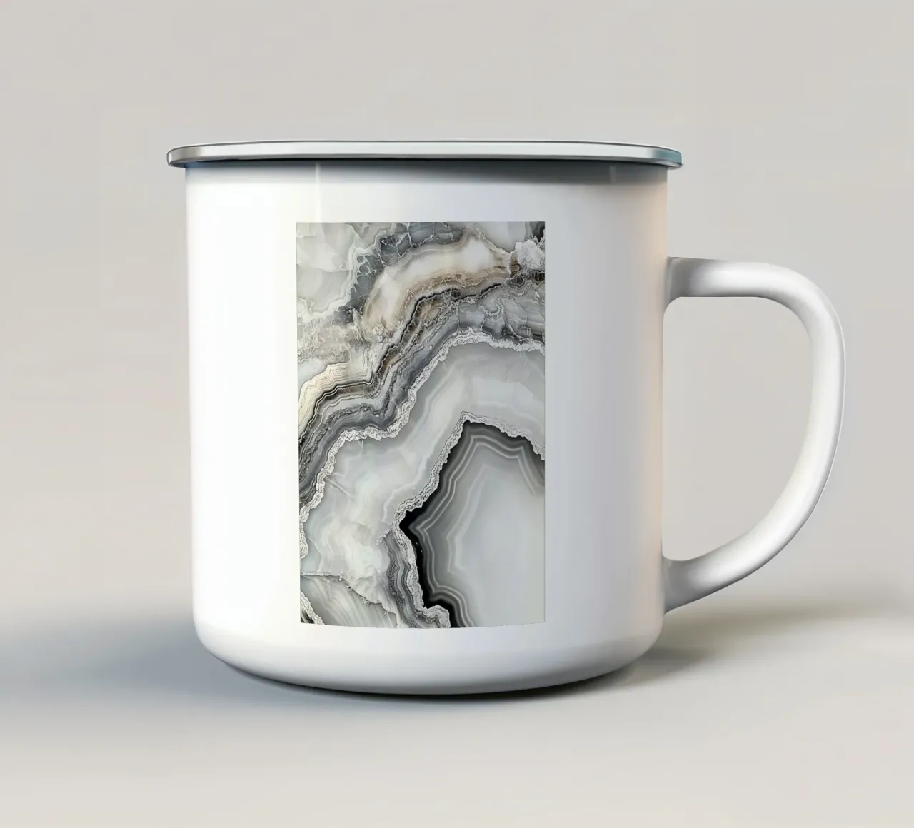 Eleganza del cristallo minerale tazza in smalto da Carinaprint