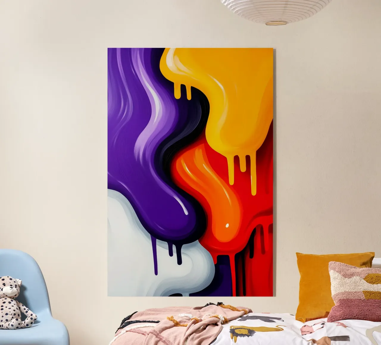 Flussi di colore nella fusione dei contrasti plexiglass da melipo-art