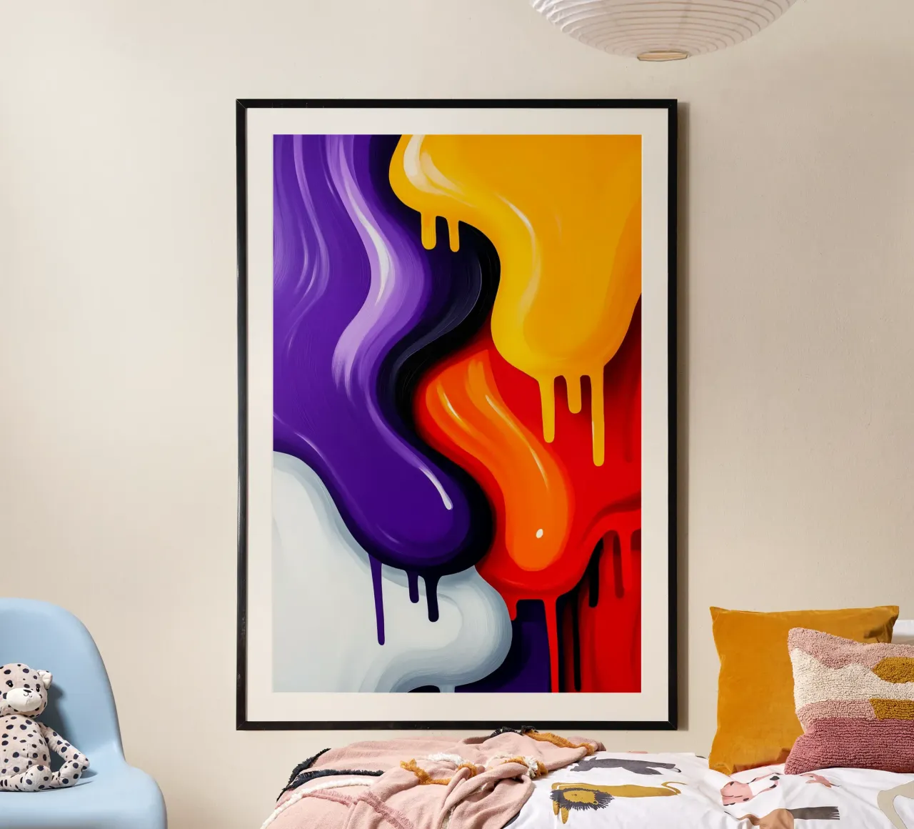 Flussi di colore nella fusione dei contrasti carta hahnemühle da melipo-art