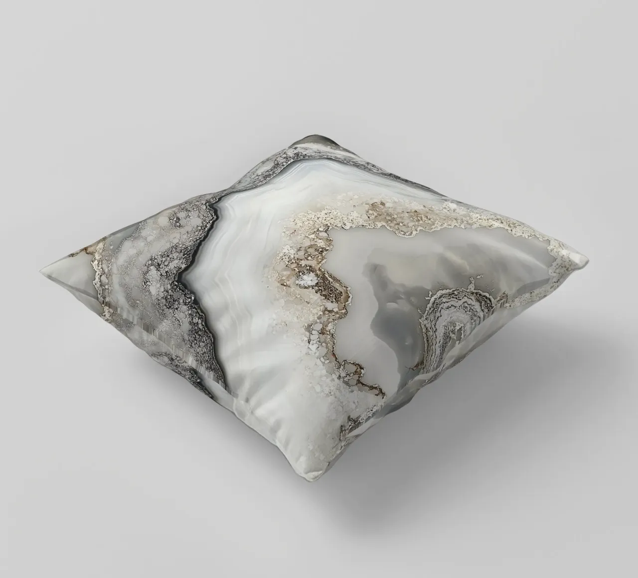 Elegant druse design decorative cushion by Carinaprint