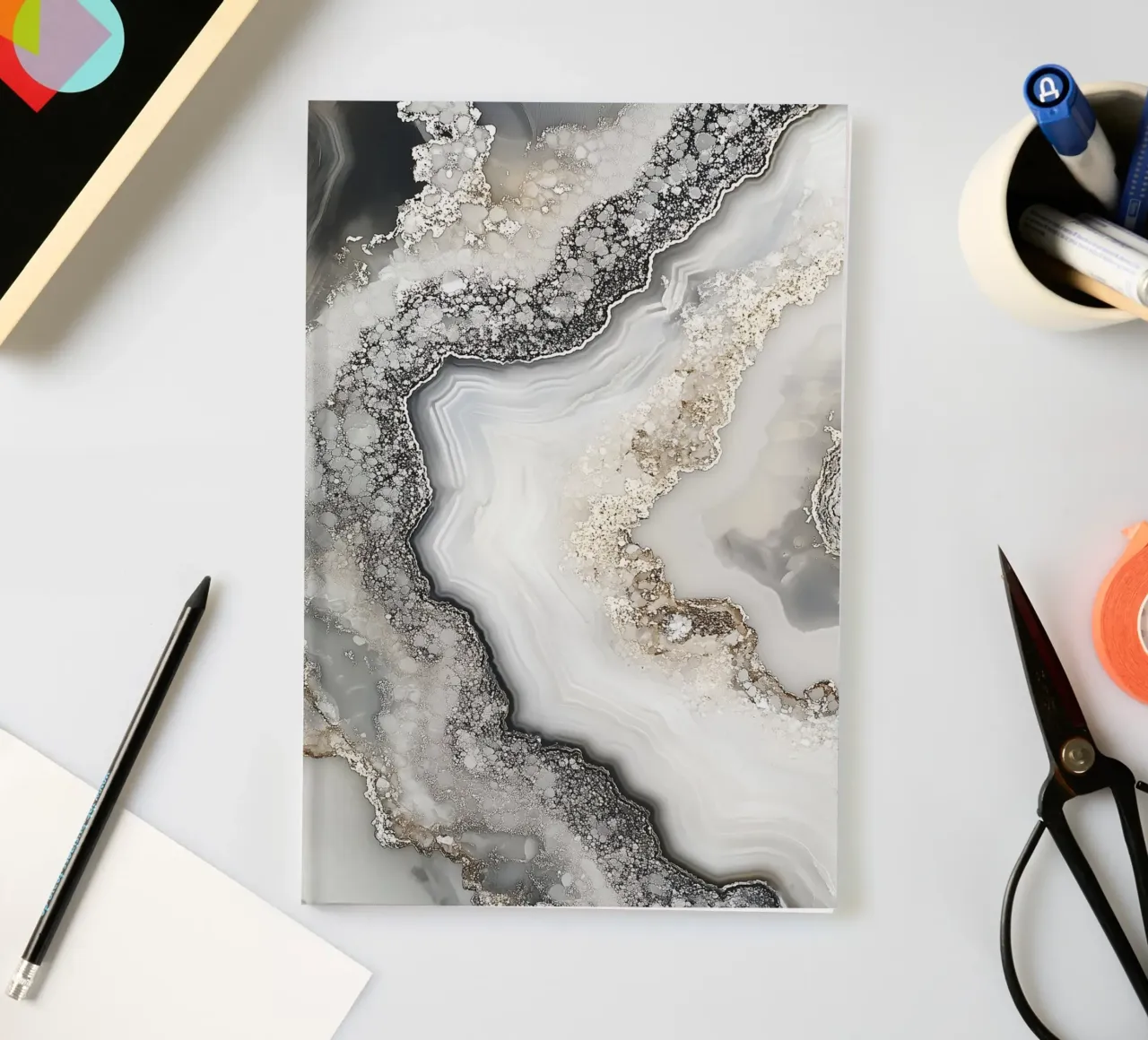 Elegant druse design notebook by Carinaprint