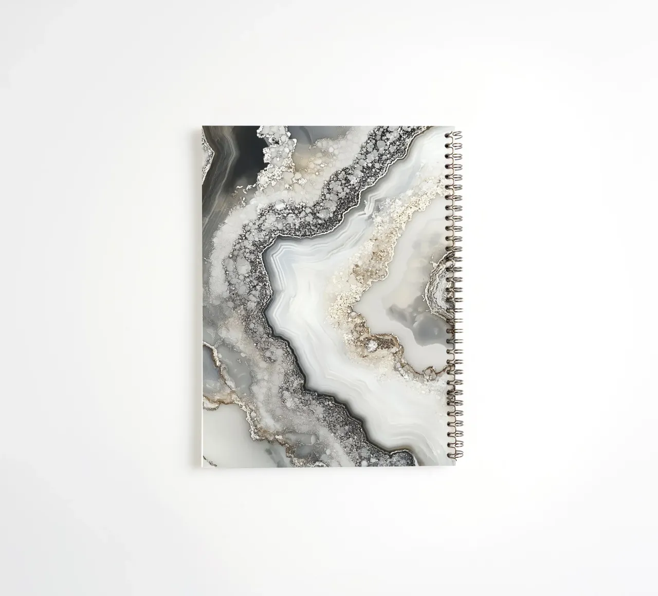 Elegant druse design spiral notebook by Carinaprint
