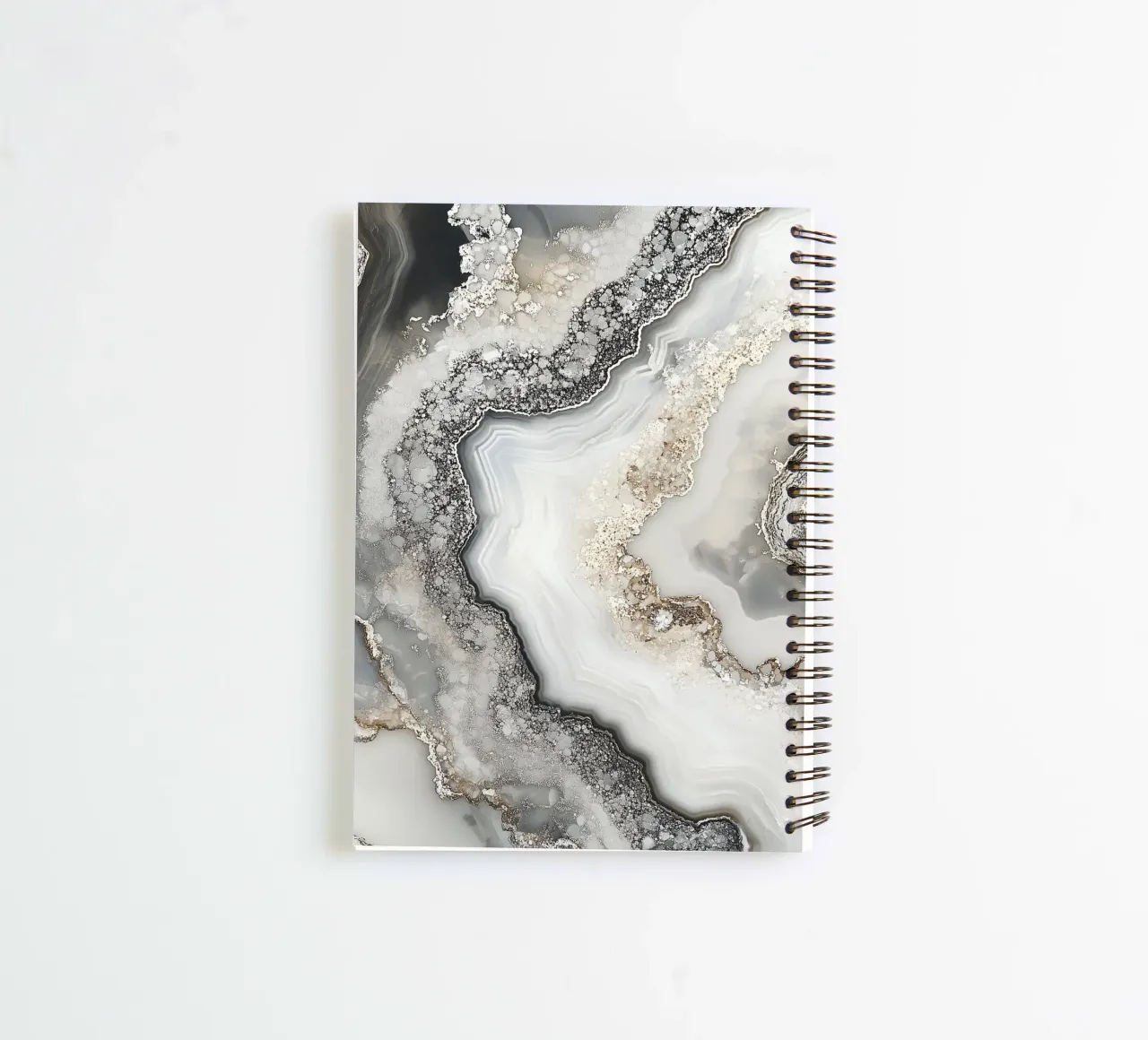 Elegant druse design spiral notebook by Carinaprint