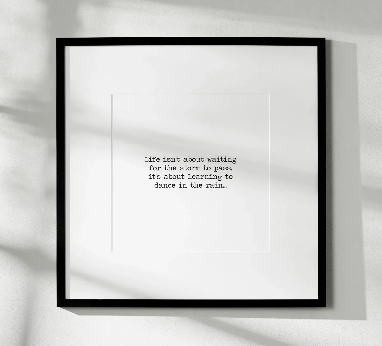Im Leben geht es nicht darum, darauf zu warten, dass der Sturm vorbeizieht Tanz im Regen Poster von Summer Soul Co. - Quotes