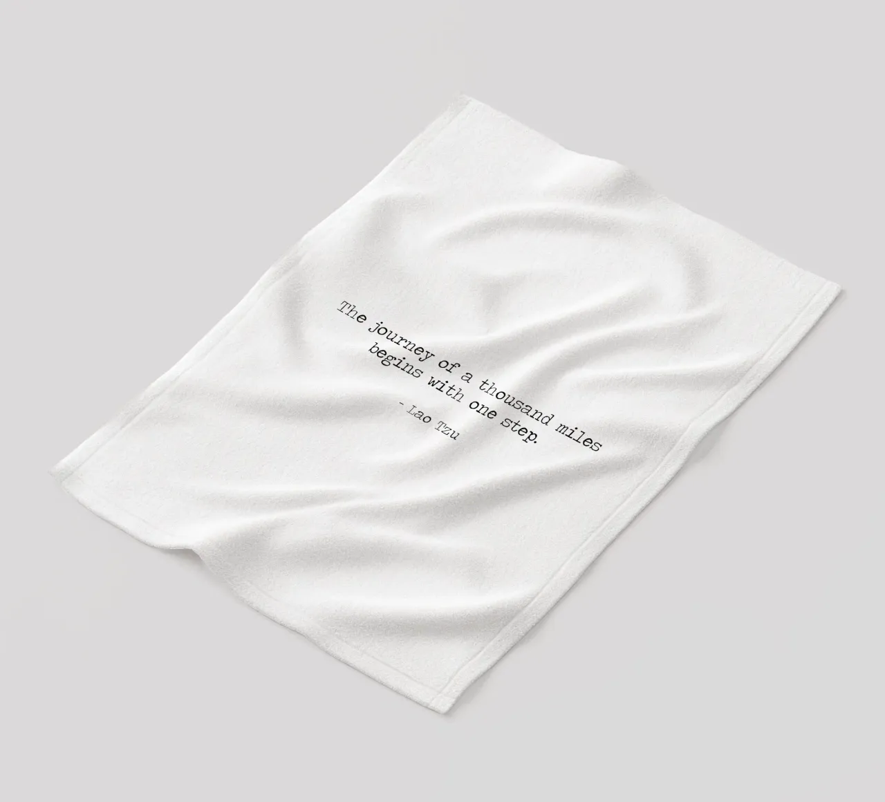 Journey of a thousand miles begins with one single step -Tzu fleece blanket by Summer Soul Co. - Quotes