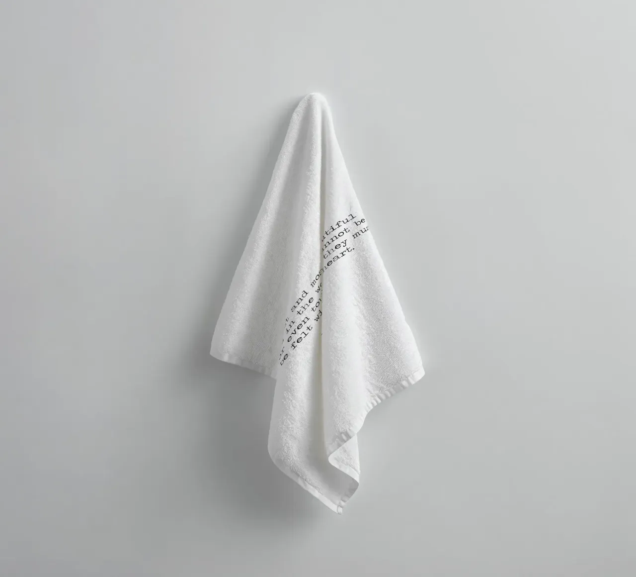 The best things can't be touched, just felt with the heart towel by Summer Soul Co. - Quotes