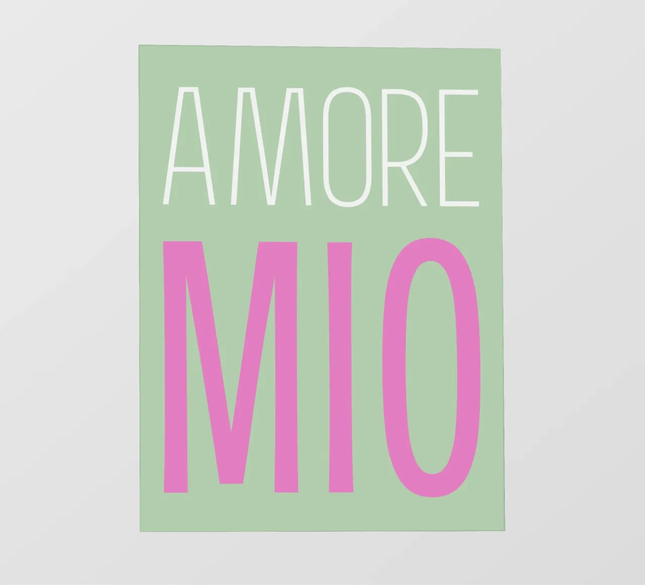 Amore Mio pastel Sommer pop pellicola backlit da Carinaprint