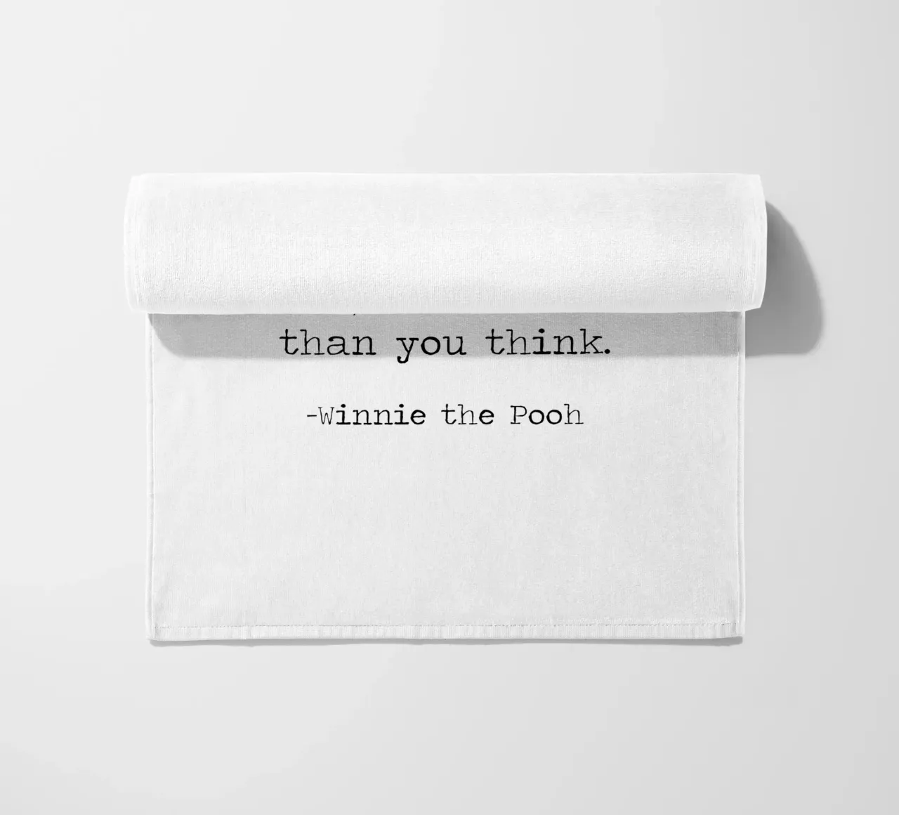 "You are braver than you believe" - Winnie The Pooh Quote beach towel by Summer Soul Co. - Quotes