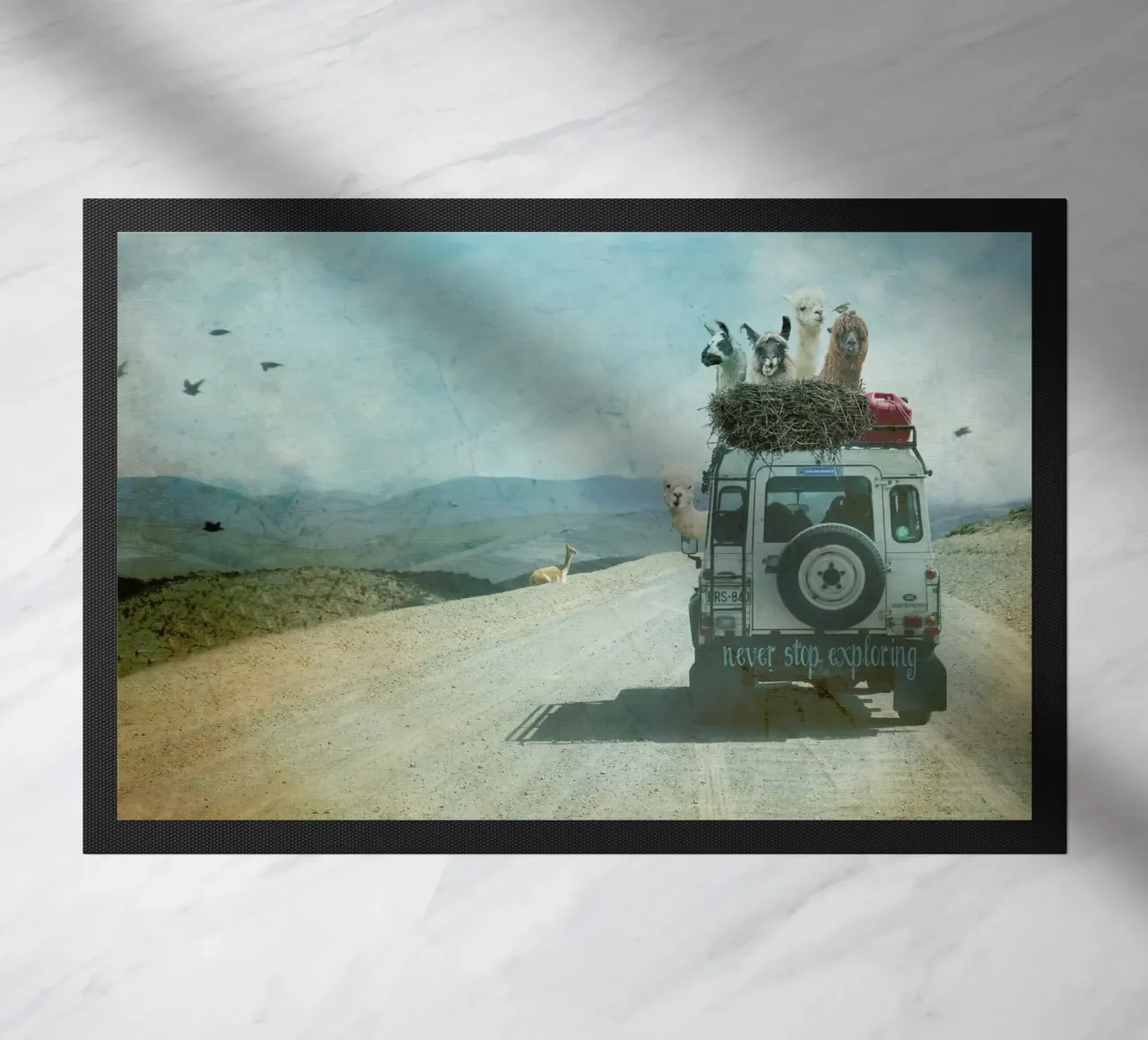 Never Stop Exploring II - Funny Alpacas on Tour zerbino da Monika Strigel