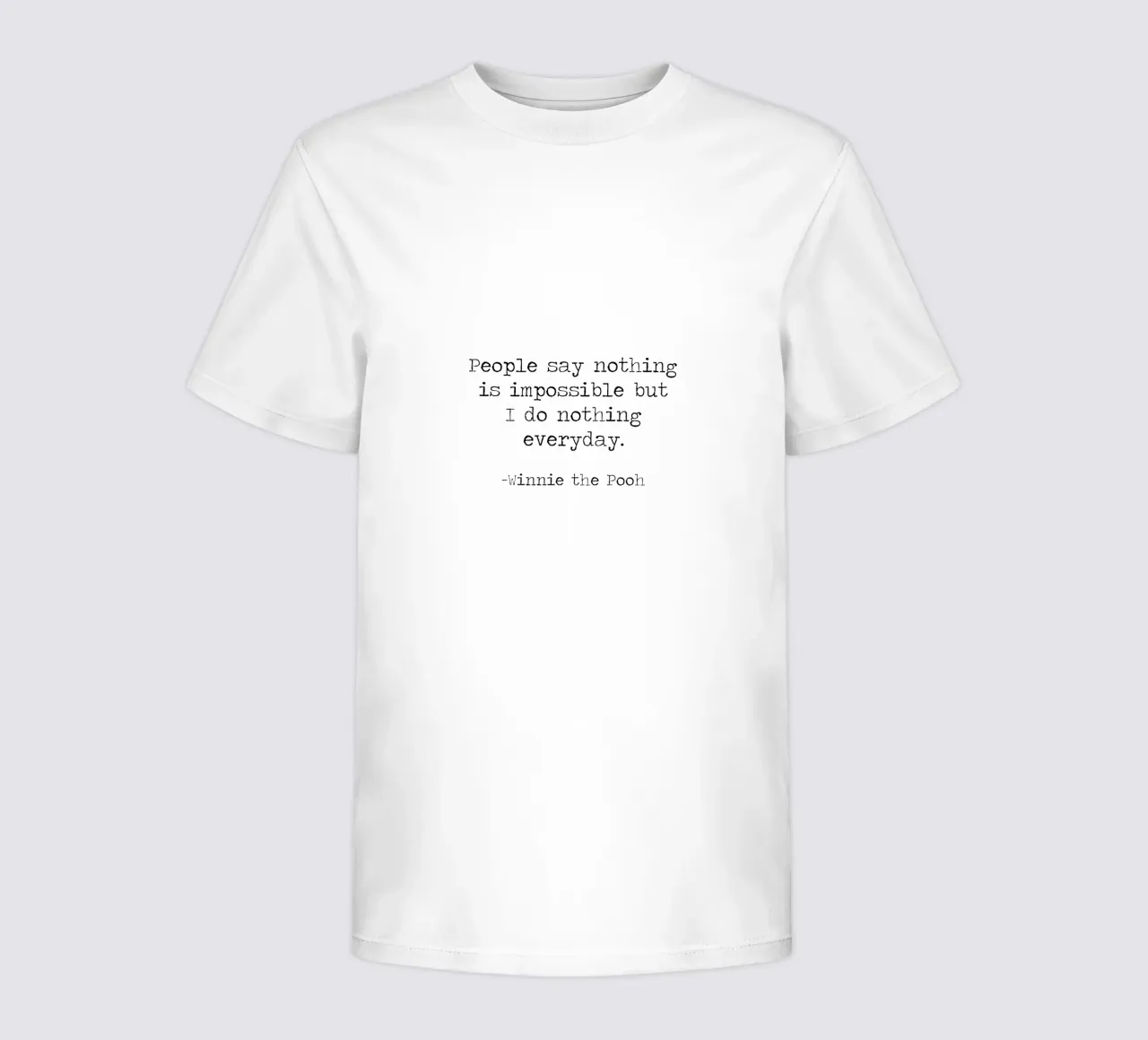 La gente dice che nulla è impossibile, ma io non faccio nulla tutti i giorni! t-shirt bambini da Summer Soul Co. - Quotes