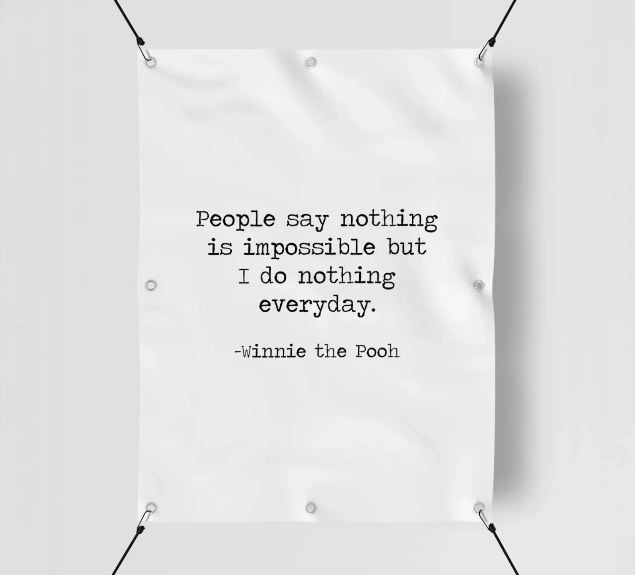 La gente dice che nulla è impossibile, ma io non faccio nulla tutti i giorni! telo in pvc da Summer Soul Co. - Quotes