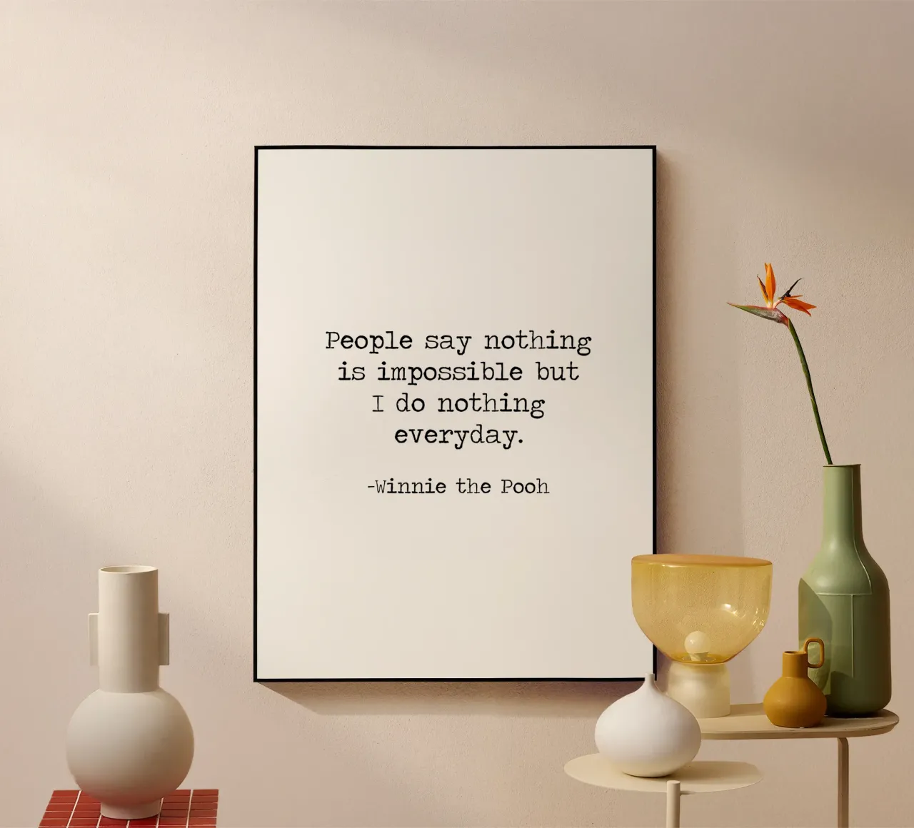 La gente dice che nulla è impossibile, ma io non faccio nulla tutti i giorni! plexiglass da Summer Soul Co. - Quotes