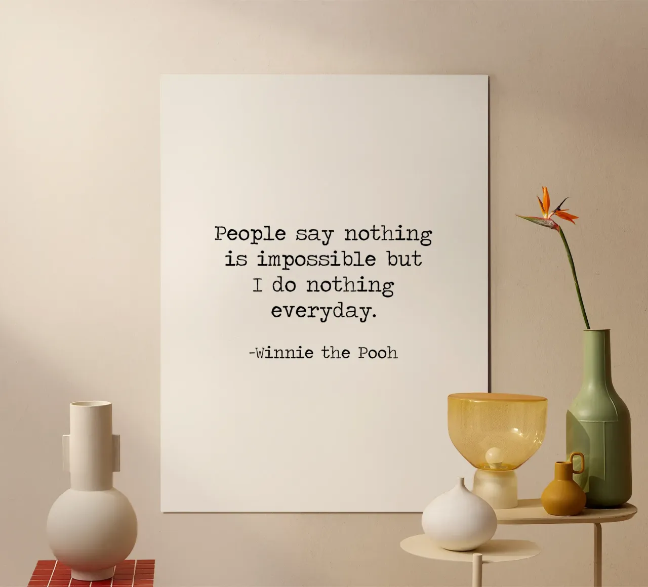 La gente dice che nulla è impossibile, ma io non faccio nulla tutti i giorni! carta hahnemühle da Summer Soul Co. - Quotes