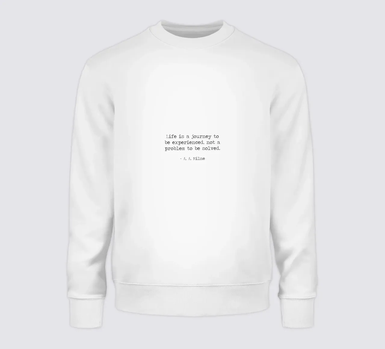 Life is a journey to be experienced not a problem to solve sweatshirt by Summer Soul Co. - Quotes