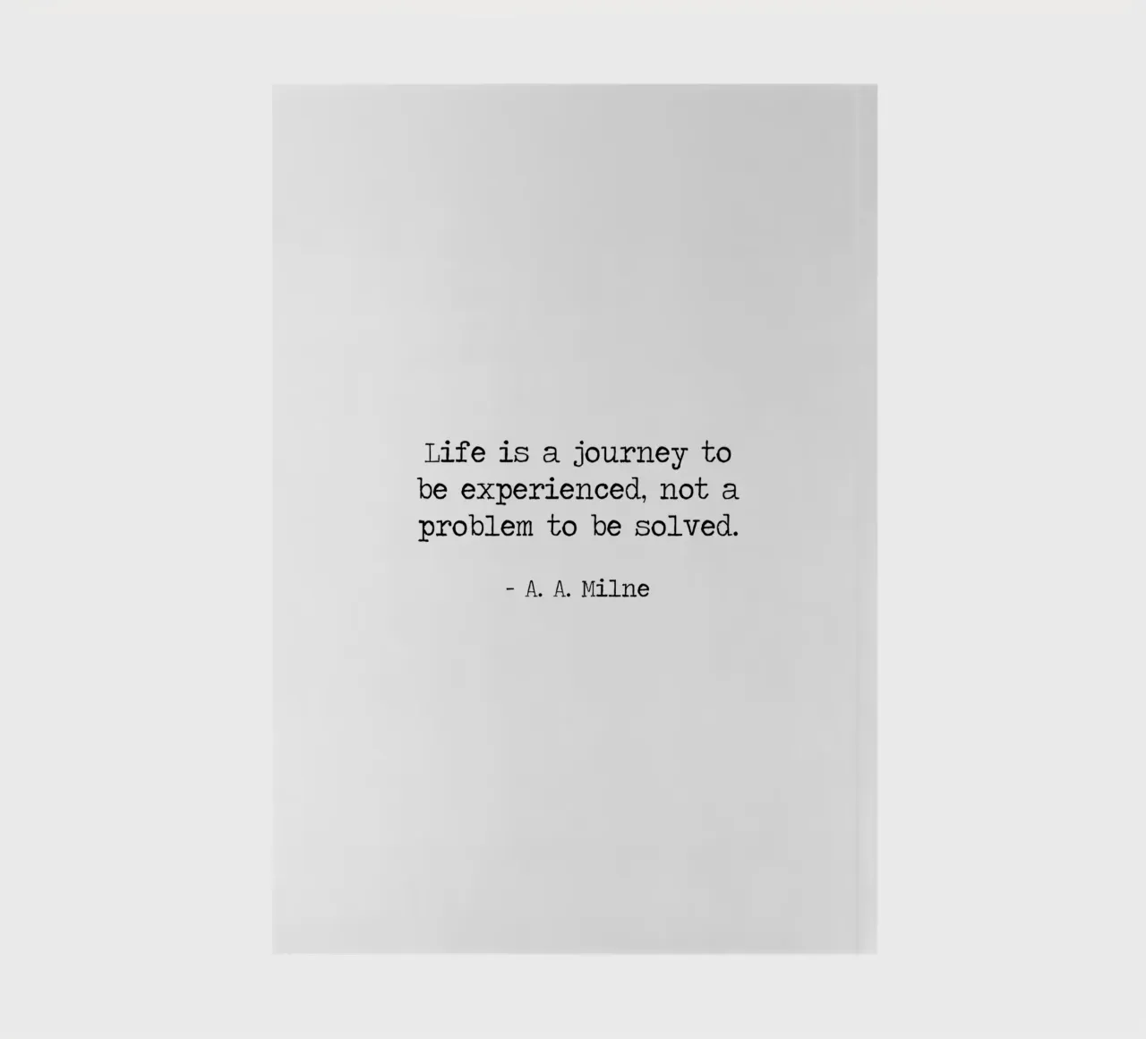 Life is a journey to be experienced not a problem to solve notebook by Summer Soul Co. - Quotes