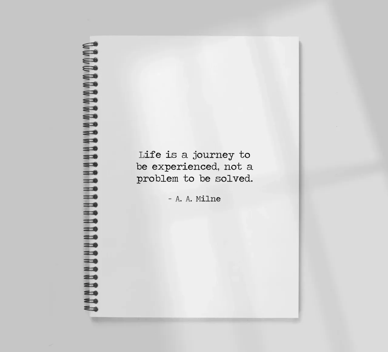 Life is a journey to be experienced not a problem to solve spiral notebook by Summer Soul Co. - Quotes