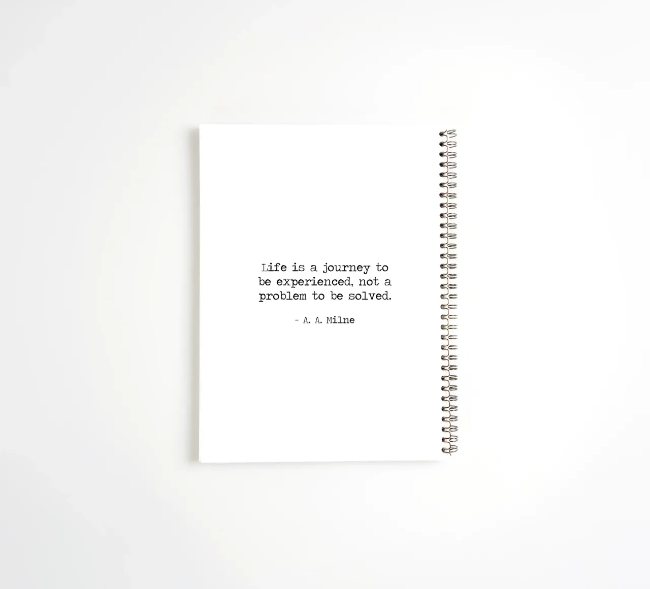 Life is a journey to be experienced not a problem to solve spiral notebook by Summer Soul Co. - Quotes